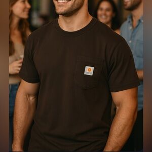 Carhartt Men's Loose Fit Heavyweight Short-Sleeve Pocket T-Shirt (K87), VGUC